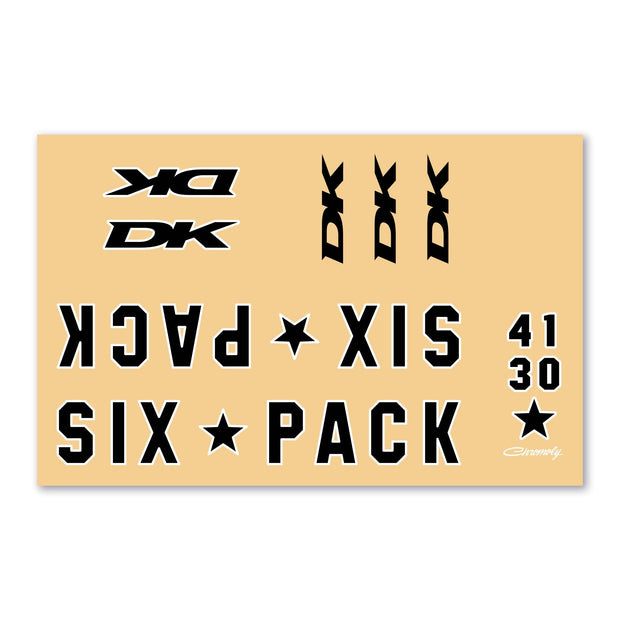 DK Six Pack Sticker Kit - DK Bicycles