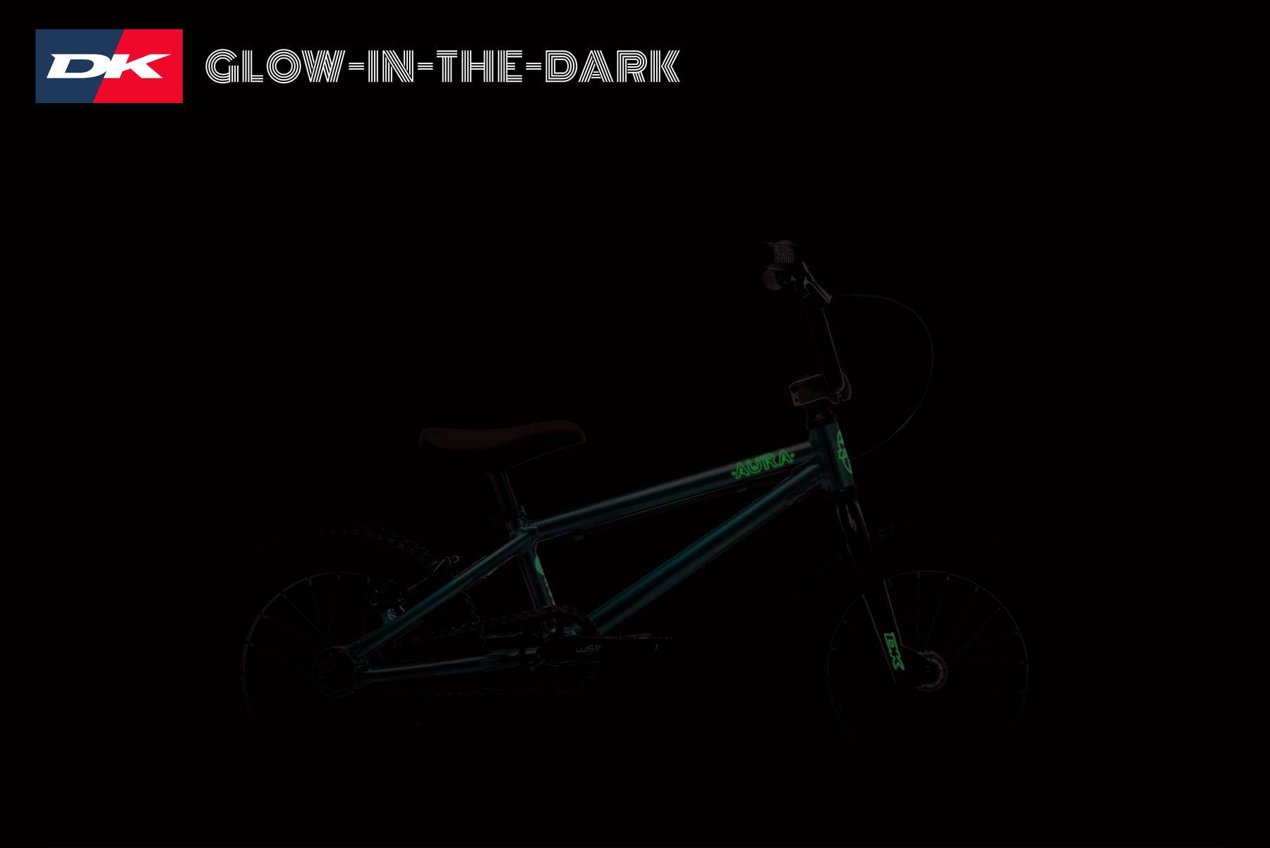 DK Aura 14" Freestyle BMX Bike Lightweight Beginner BMX for Kids DK