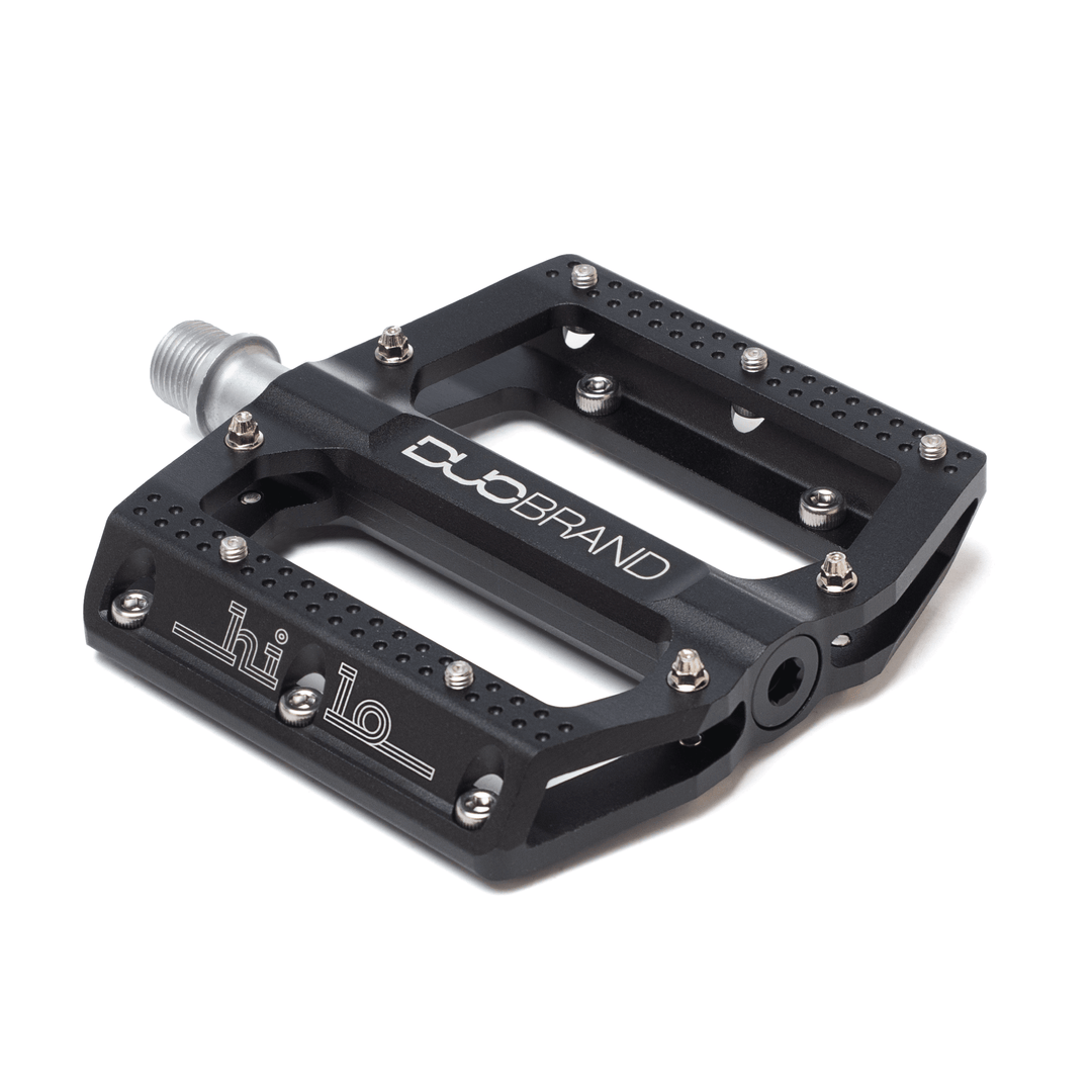 dual pedals DUO Brand Hi-Lo Sealed Bearing Platform Pedals Black