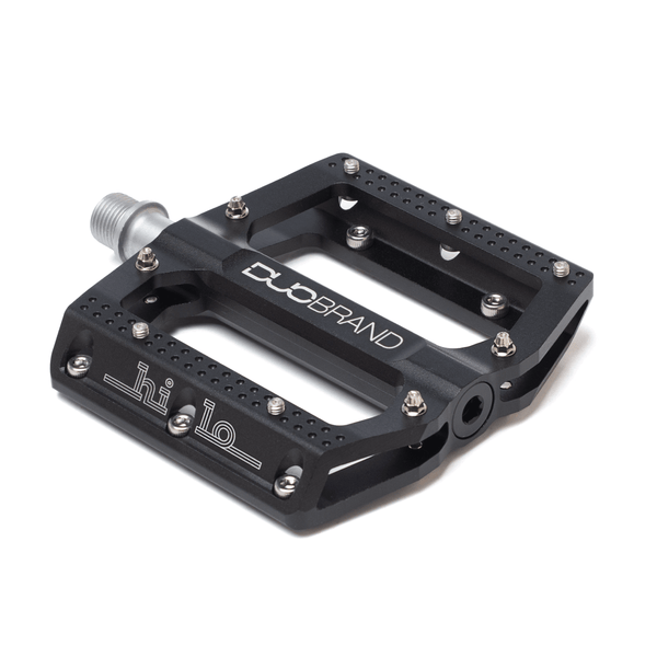 DUO Brand Hi-Lo Sealed Bearing Platform Pedals Black