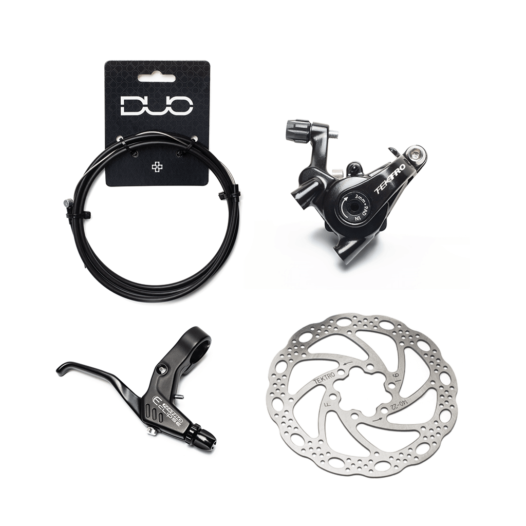 Tektro Flat Mount Mechanical Disc Brake Kit