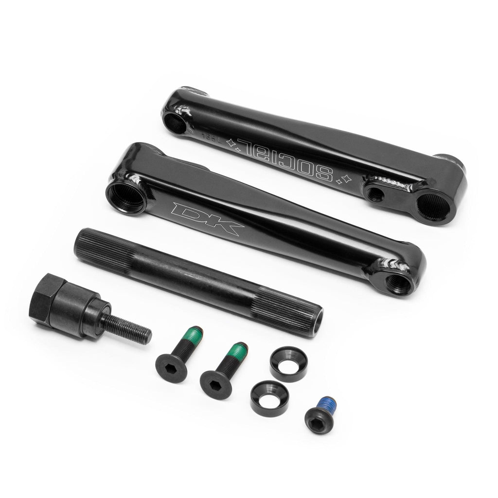 bmx bicycle cranks DK Social Cranks 170MM / Black