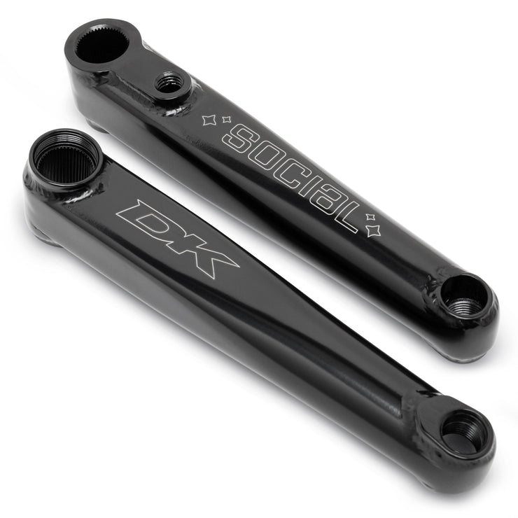 bmx bicycle cranks DK Social Cranks 170MM / Black